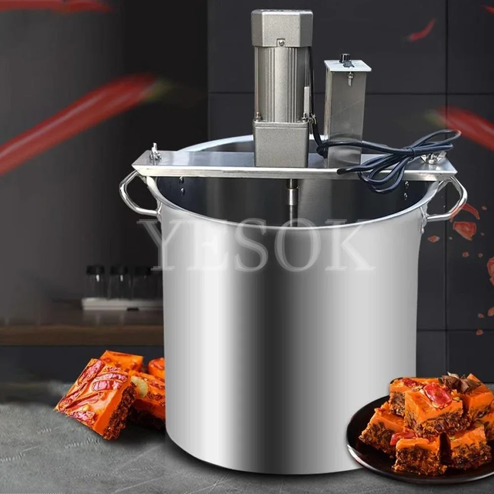 220V Stir-fry Machine Automatic Small Hot Pot Bottom Material Mixer Pot Boil jam Sauce Chili Sauce Fried Stuffing Frying Machine