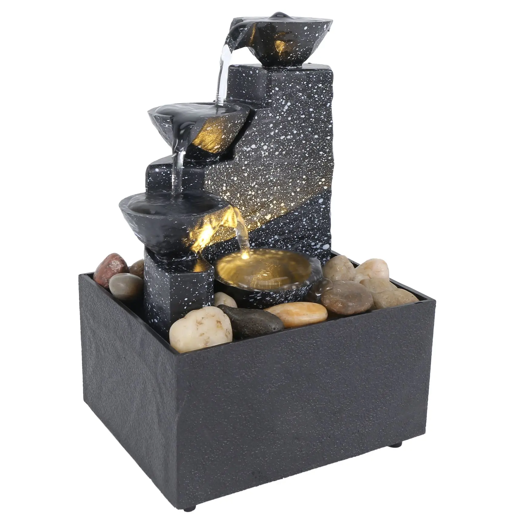 

Home Office Desktop Small Fountain Lucky Flowing Water Ornaments Landscape Decoration Craft Gifts