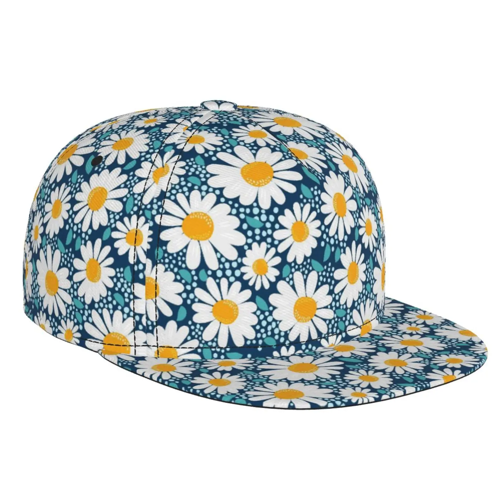 Daisy Floral Baseball Caps for Women Cute Daisy Fashion Trucker Hat Ladies Casual Adjustable Hat