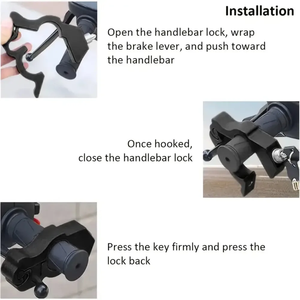 Motorcycle Handlebar Lock Anti-Theft Throttle/Handlebar Security Lock