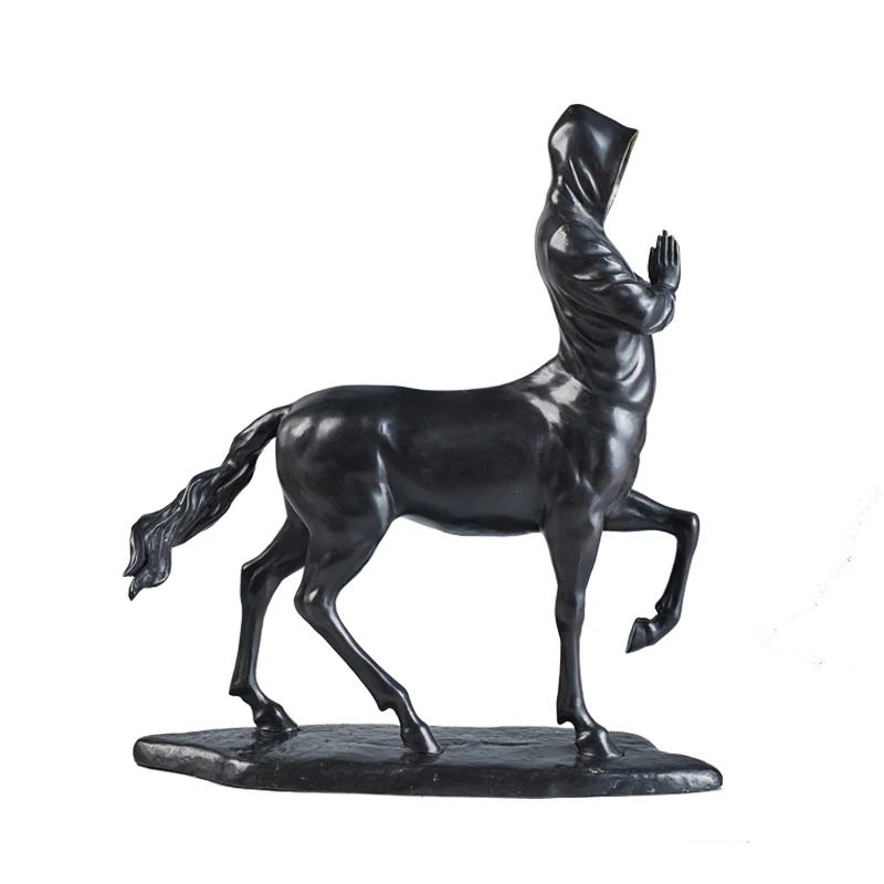 Bronze Centaur Sculpture Greek Mythology Cooper Art Statue for Home Decoration and Gift