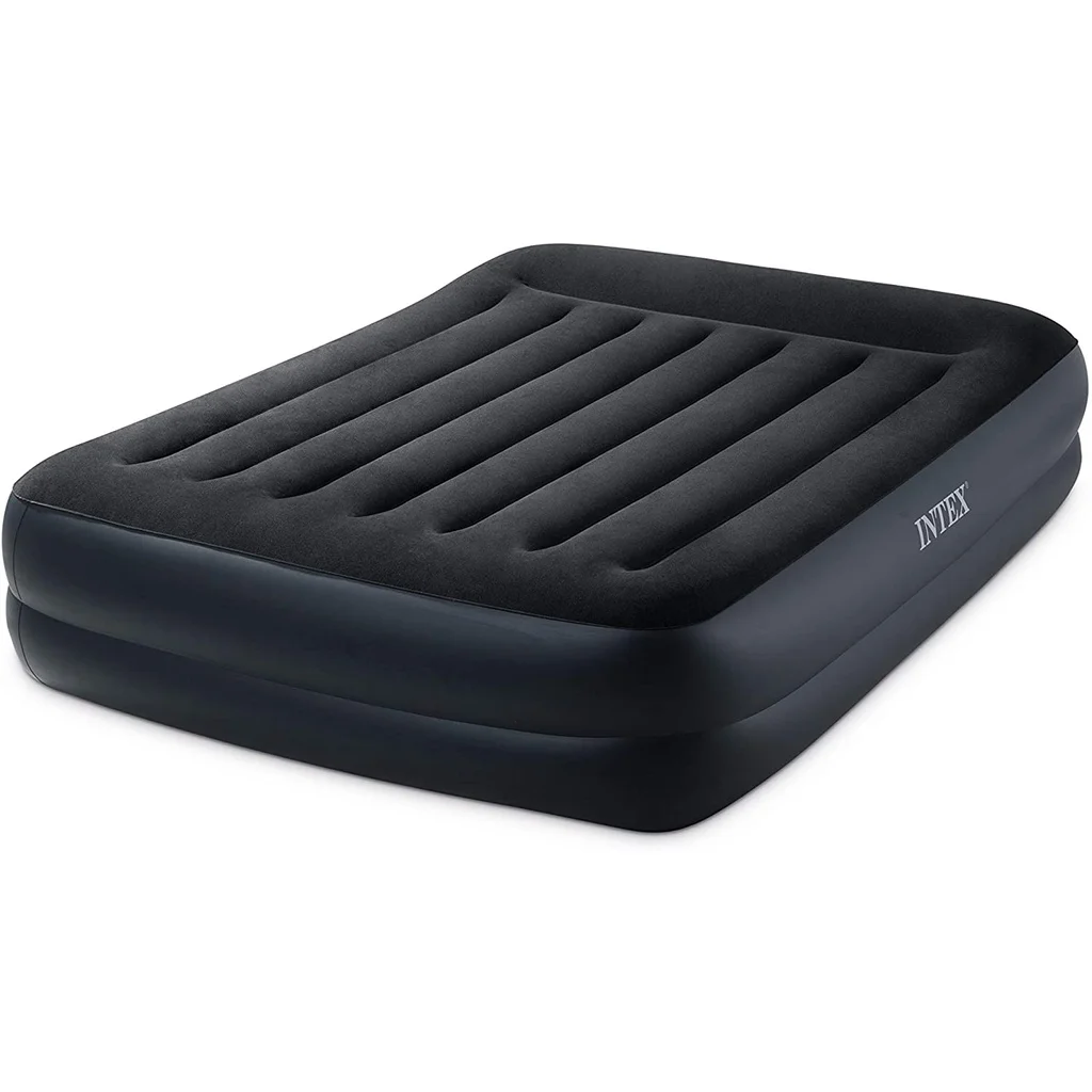

Cozy Dura-Beam Pillow Rest Raised Intex 64124 Indoor Inflatable Mattress Outdoor Indoor Camping Beds Folding Airbed