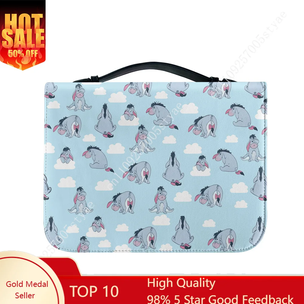 

Водонепроницаемая кожаная сумка-чехол для Библии Disney Winnie the Pooh Eeyore с персонализированным дизайном и карманами, подарочный набор