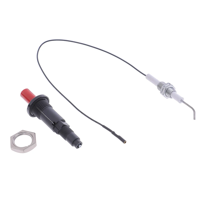 1Pcs Piezo Spark Ignition Set With Cable Long Push Button Kitchen Lighters Plastic Outdoor Barbecue Piezo Spark Igniter