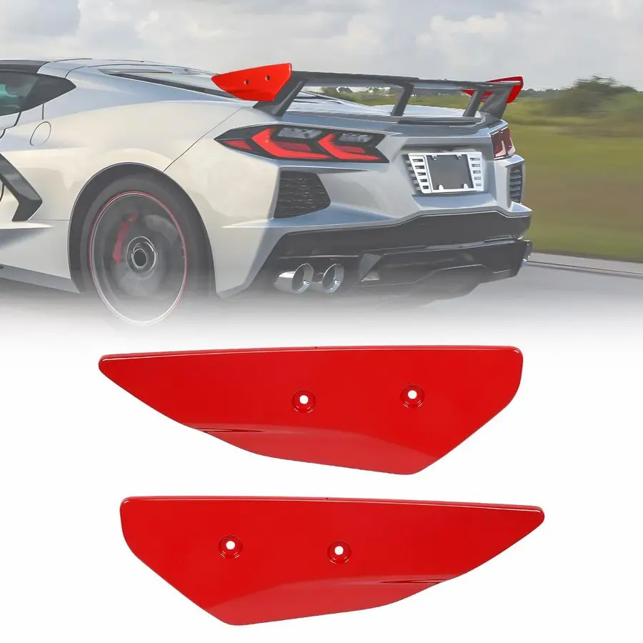 

Спойлер с высоким крылом, боковое крылышко, подходит для Chevy Corvette C8 Stingray Coupe Convertible 5VM с заводским задним спойлером с высоким крылом 2020