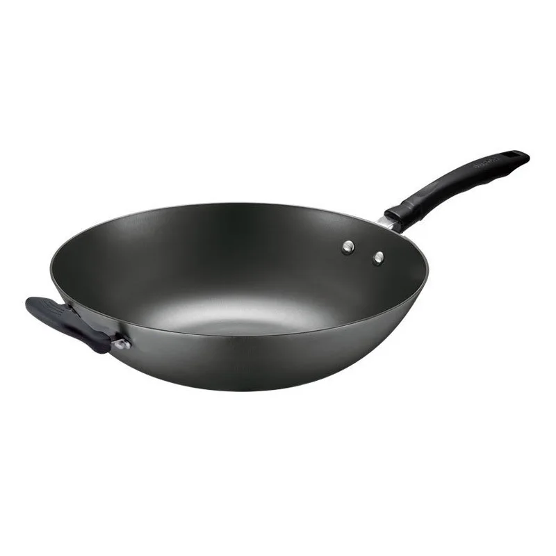 

Wok Uncoated Stainless Cast Household Cooking Pot