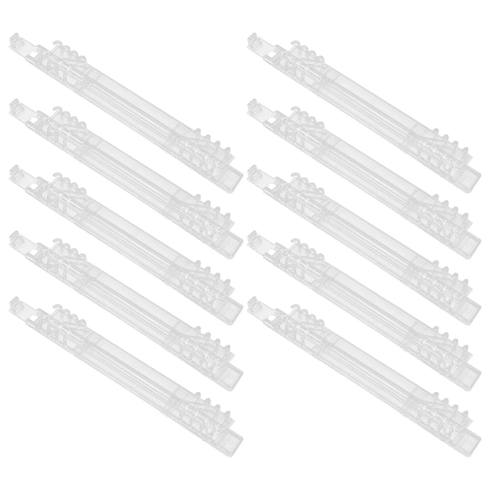 

10pcs Plastic Binding Comb 8 Ring For A5 Paper 100 Sheet Capacity Clear Spiral Binding Coils Loose Leaf Rings For Office