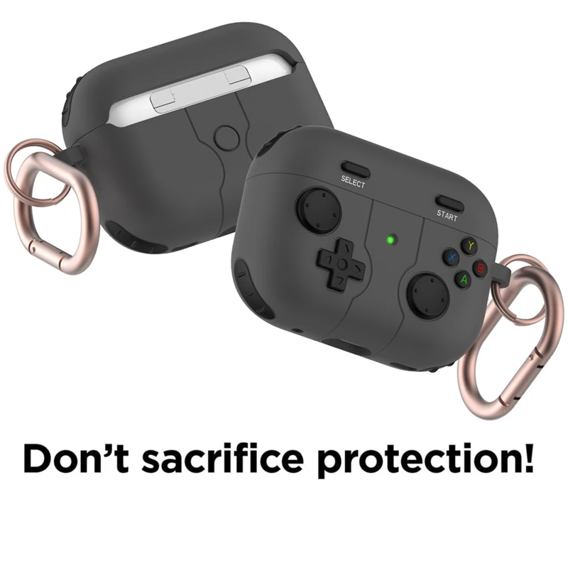 Étui de protection en silicone pour casque Bluetooth Apple, gris, durable, facile à utiliser, adapté pour Pro2