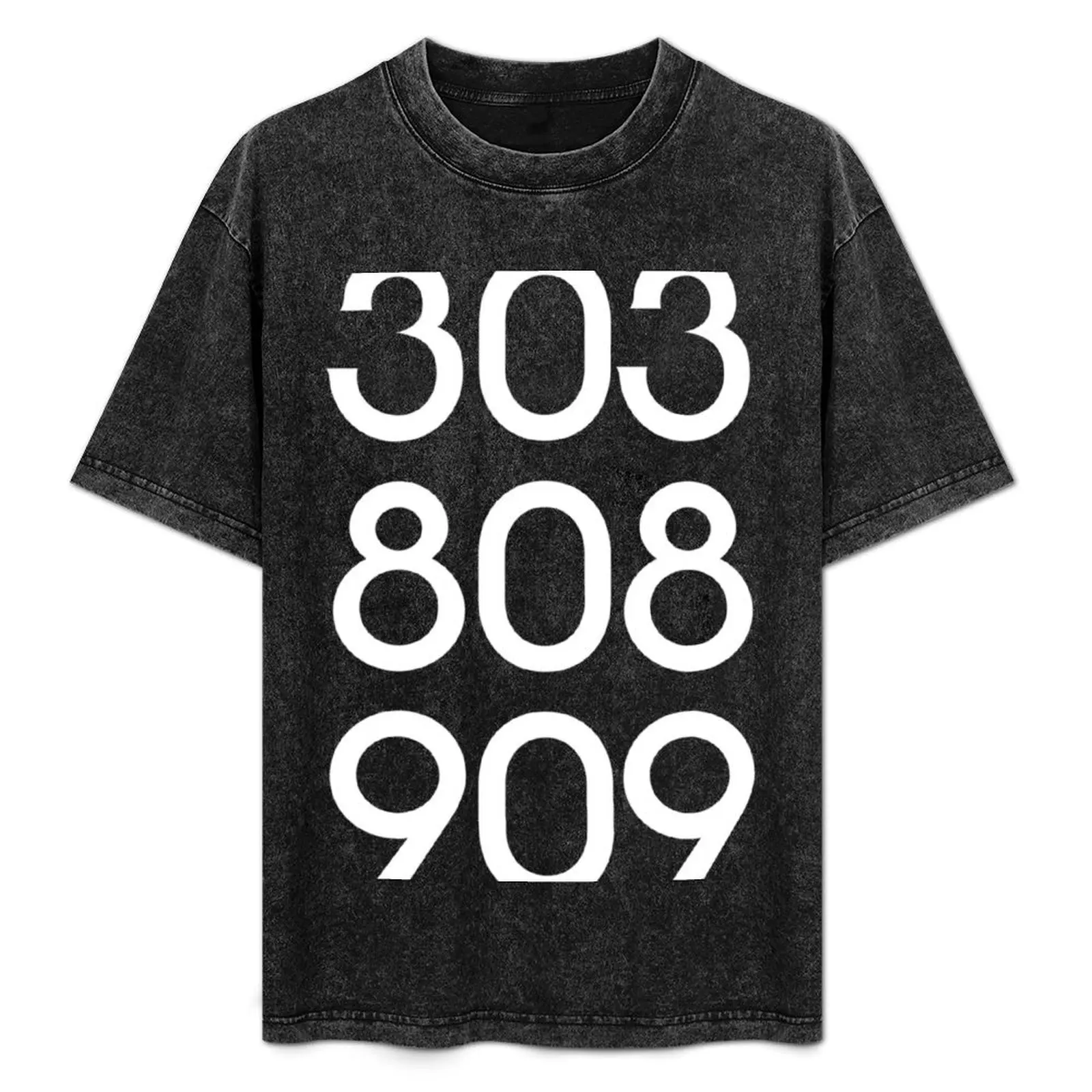 

808 303 909 acid house T-Shirt quick-drying oversized blanks anime t shirts Men's clothing