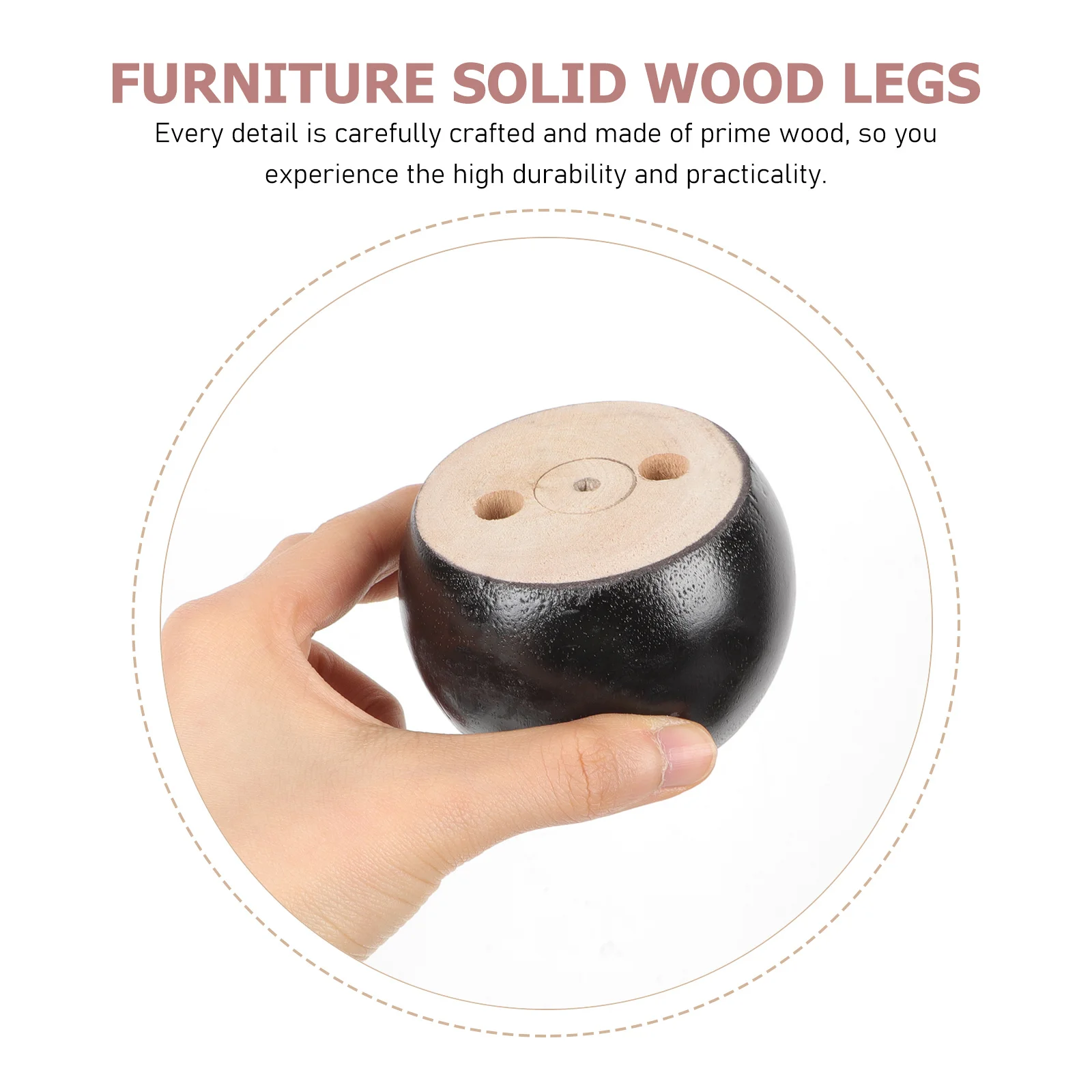 

4Pcs Wooden Furniture Legs Replacement for Sofa Cabinet Coffee Table Sturdy Wood Feet Home Decor Upgrade Legs for Cube Storage