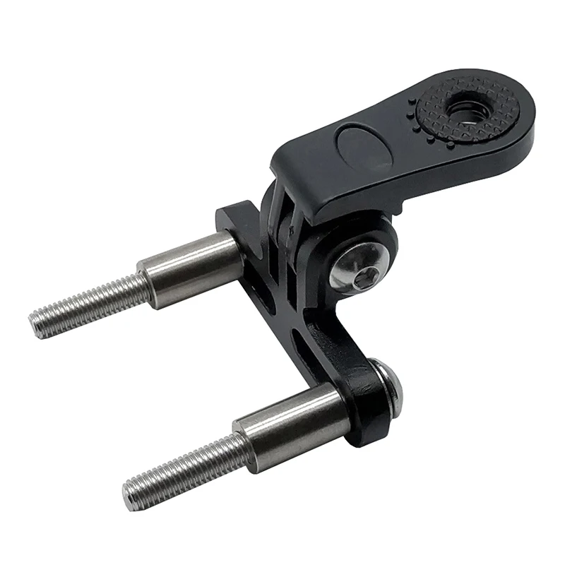 Soporte de Faro Delantero para Bicicleta, Montaje en Tija, Aleación de Aluminio, Soporte de Luz Delantera para Ciclismo, Clip para Cámara, Conector, Soporte para Lámpara