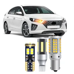 For Hyundai Ioniq 2021 LED Bulbs Exterior Front Rear Turn Signal Backup Reversing License Plate Light Bulbs Canbus