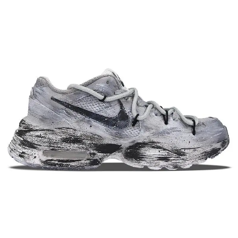 【Customize】Nike Air Max Fusion Running Shoes Women's Low-top Gray Sneakers shoes CJ1671-100