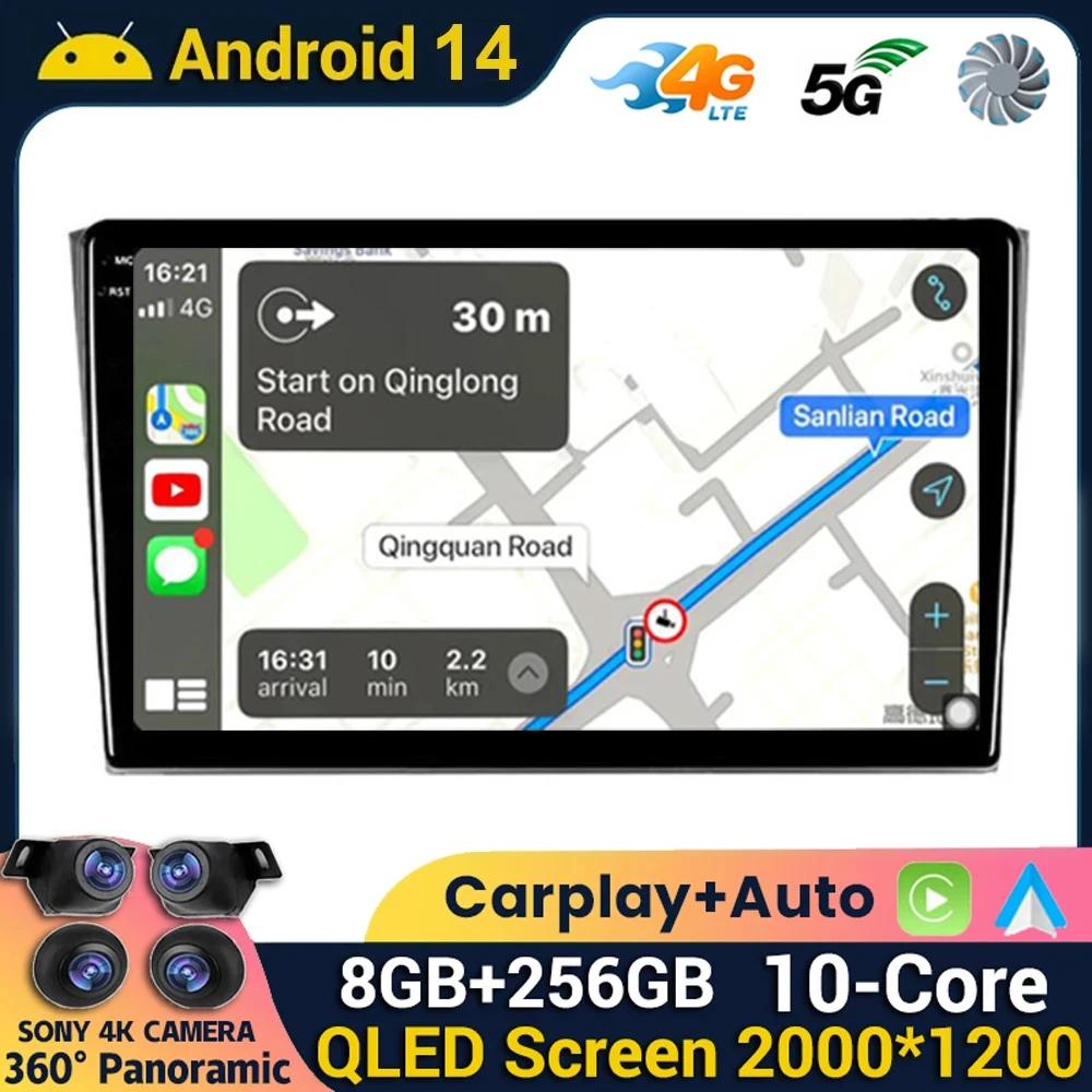 

Android 14 Carplay Auto Stereo For Mazda CX9 CX-9 CX 9 TB 2006 - 2016 Car Radio Multimedia Video Player Navigation GPS Head Unit