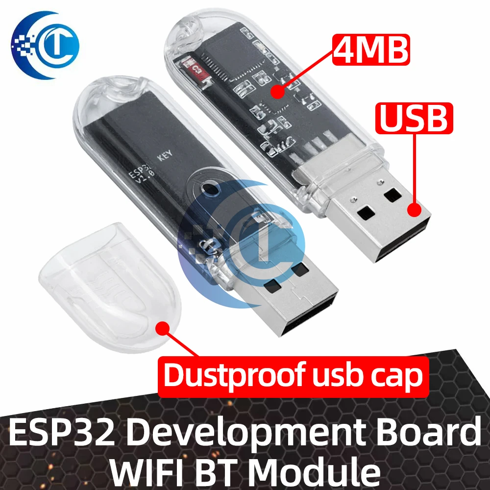 ESP32 Development Board WIFI BT Module for USB Dongle Hardware Key 4MB Flash CH343P MINI USB Flash Disk Tools