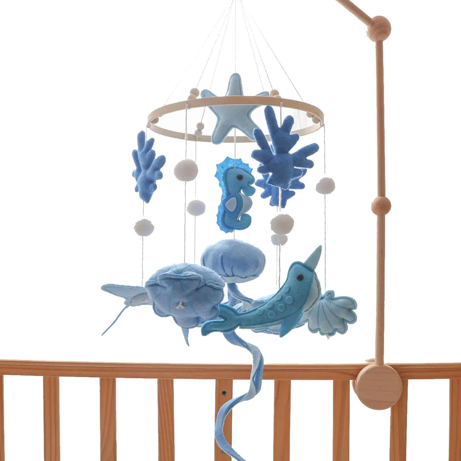 Babybett, mobile Kinderzimmer-Dekoration, mobiles Marine-Thema, beruhigende Bettglocke, zum Aufhängen, für Deckendekorateure, Jungen und Mädchen, Foto-Requisiten