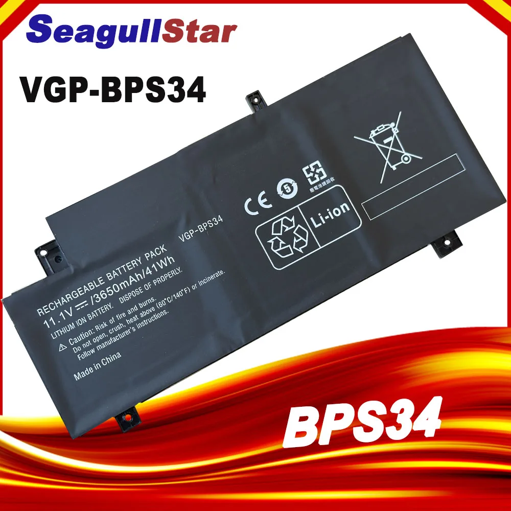 

Аккумулятор VGP-BPS34 для SONY Vaio Fit 15, серия SVF15A SVF14A SVF15A1ACXB SVF15A1AC XS SVF14A SVF14AC1QU