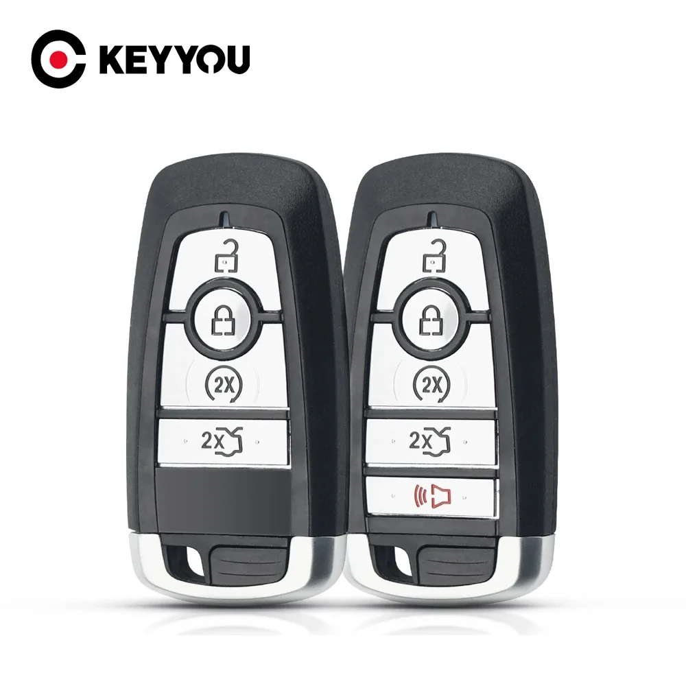 

KEYYOU Remote Car Key Case For Ford Ranger Fusion Mustang Raptor Explorer F-150 F250 F-350 4/5 Buttons