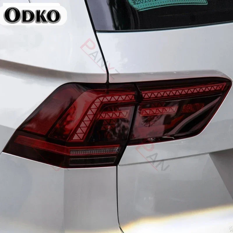 

2 Pcs Car Headlight Protective Film Transparent Smoked Black TPU Protective For Volkswagen Tiguan 2017 2018 2019