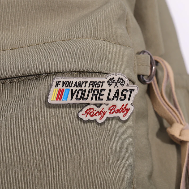 ريكي بوبي إذا لم تكن أولاً أنت آخر المينا دبوس العلم بروش معدني التلبيب على ظهره الملابس شارة مجوهرات هدايا للأصدقاء