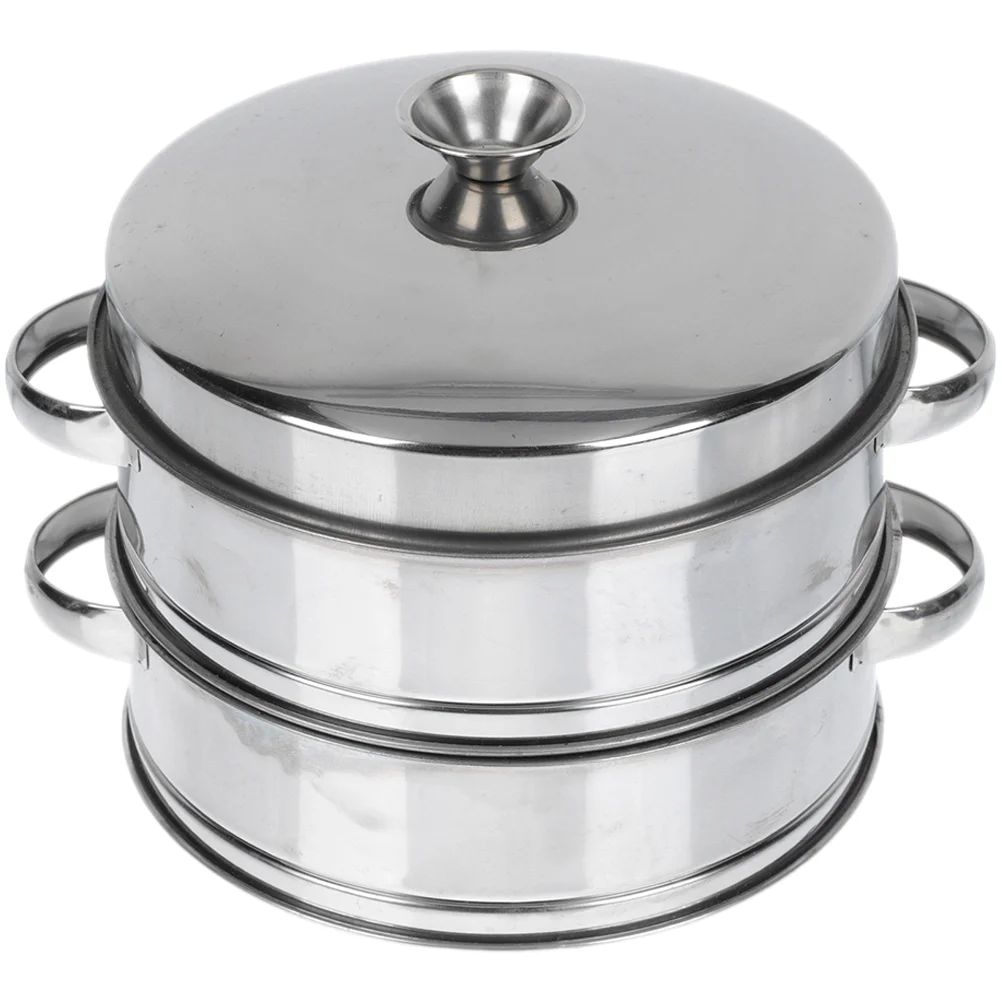 

Cooking Steamer Golden Rabbit Enamelware Pan Reusable Stainless Steel with Lid for Home Practical