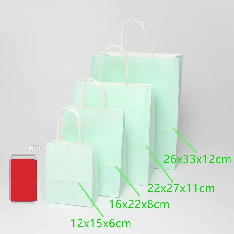 10/30/50pcs Paper Bags Candy Gift Packaging Bags Kids Christmas Birthday Party Decor Baby Shower Supplies Wedding Decor