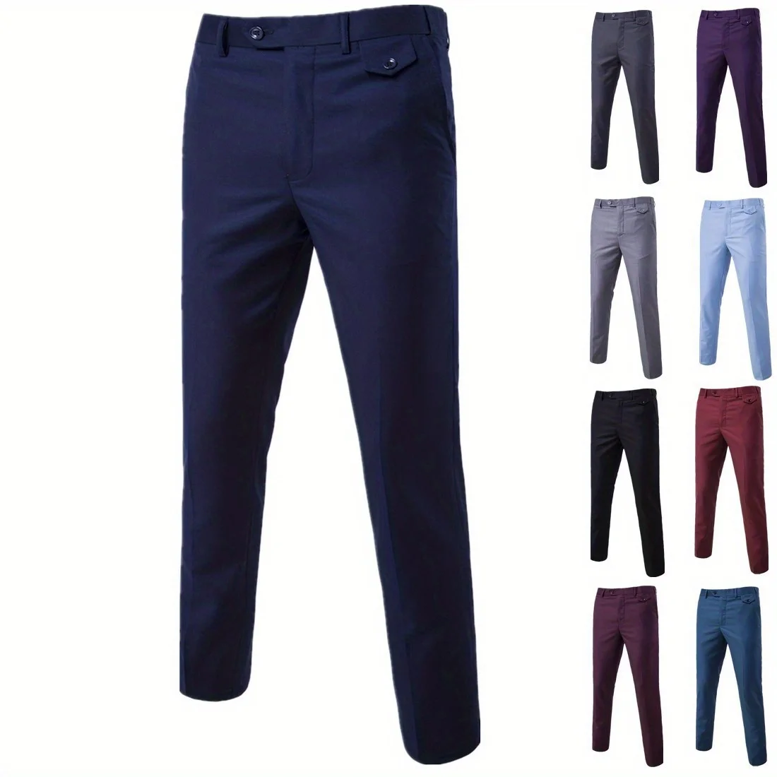 

Summer Men's Trousers Slim and Thin Style Youth Business Casual Formal Pants Men's Work Suit Pants Straight Trousers