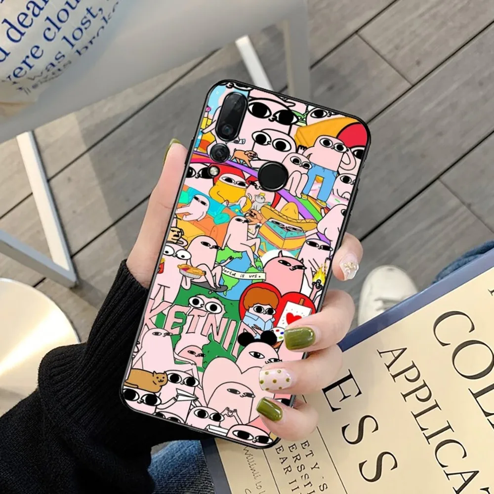 Cute Funny Cartoon Ketnipz Phone Case For Huawei Y9 6 7 5 Prime Enjoy 7s 7 8 plus 7a 9e 9plus 8E Lite Psmart Shell