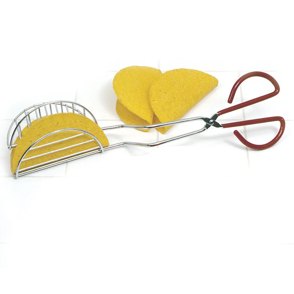 

Pizza Clip Pan Taco Holder Tacos Pancakes Stainless Steel Tongs Food Clips Household Tool