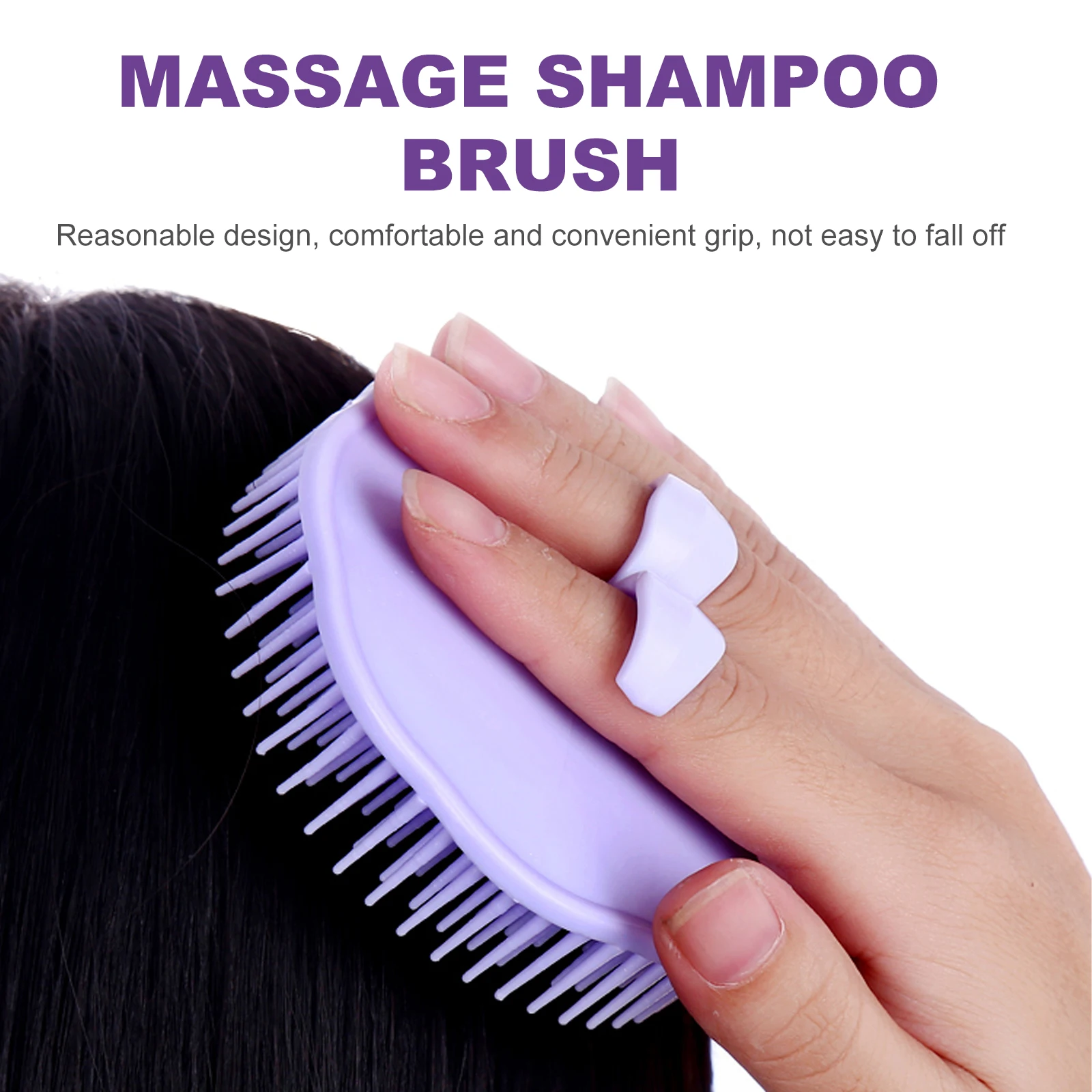 

12pcs Ergonomic Hair Scalp Massager Brush Anti-Dandruff Sebum Removal Gentle For Thick Curly Hair Lightweight Portable Durable