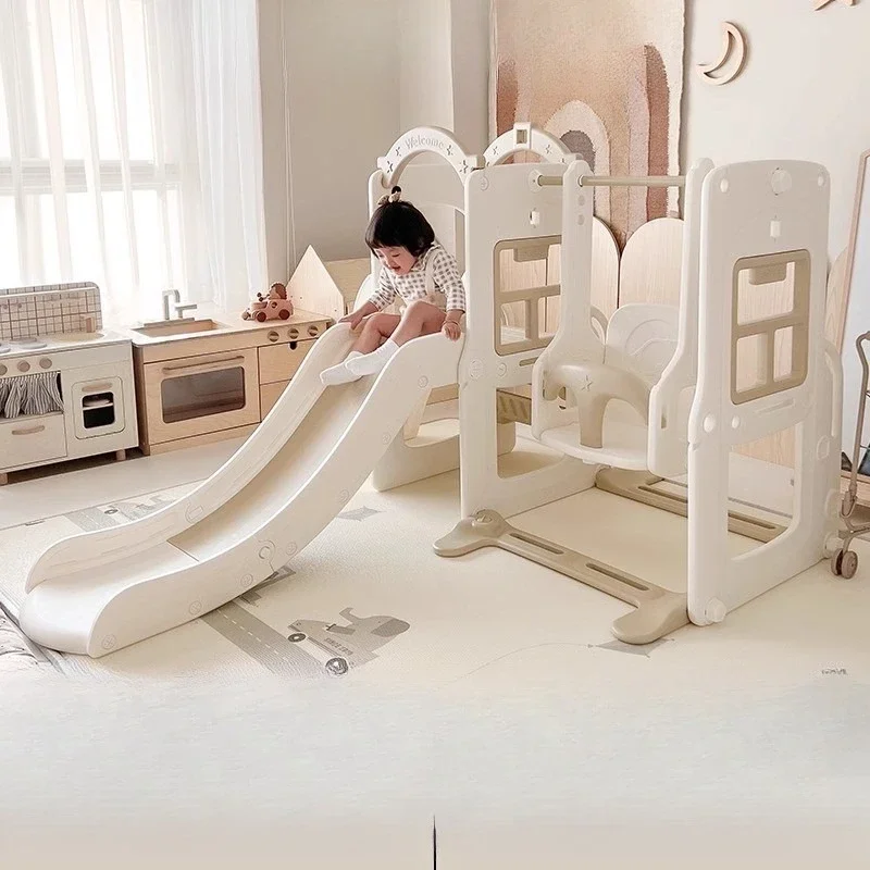 Slide climbing frame indoor household children's swing slide three-in-one multi-functional playground