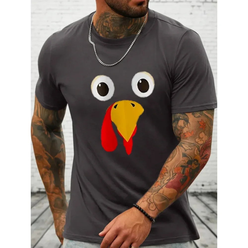 Summer Cockfighting Graphic T Shirts For Men Streetwear Casual O-Neck Short Sleeve Tees Shirt Breathable Tops Oversized T-shirt