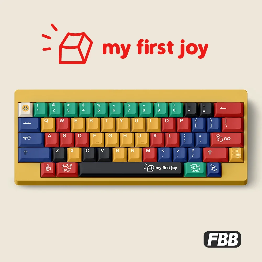 Fbb Mechanical Keyboard Keycap Original Cherry 152key My First Joy Children Day Hot Sublimation Pbt Keycap Accessories For Gifts