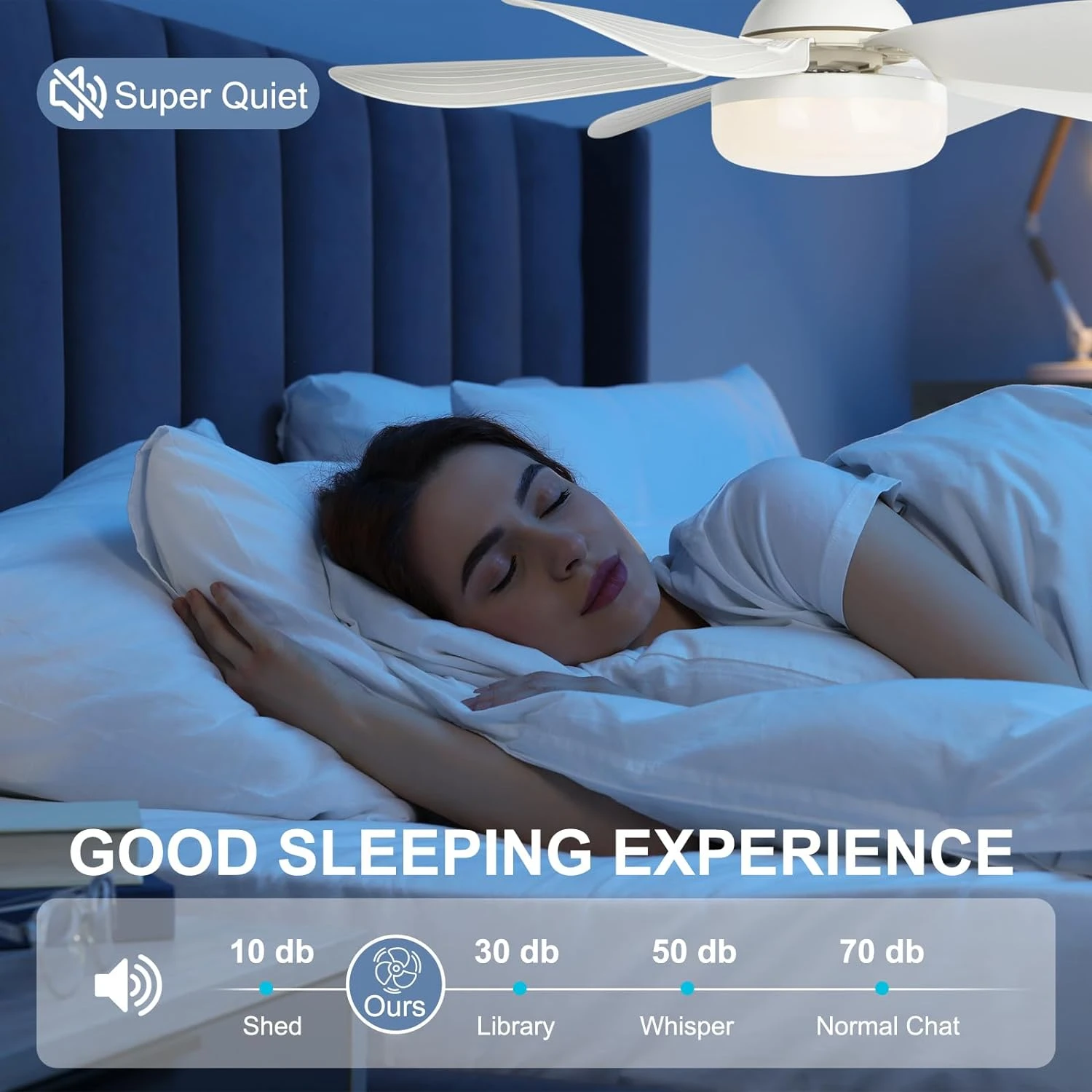 Dimmable Remote Control Socket Celling Fan Light Bulb Combo for Garage Kitchen Bedroom Balcony Living Tools Store Laundry Room.