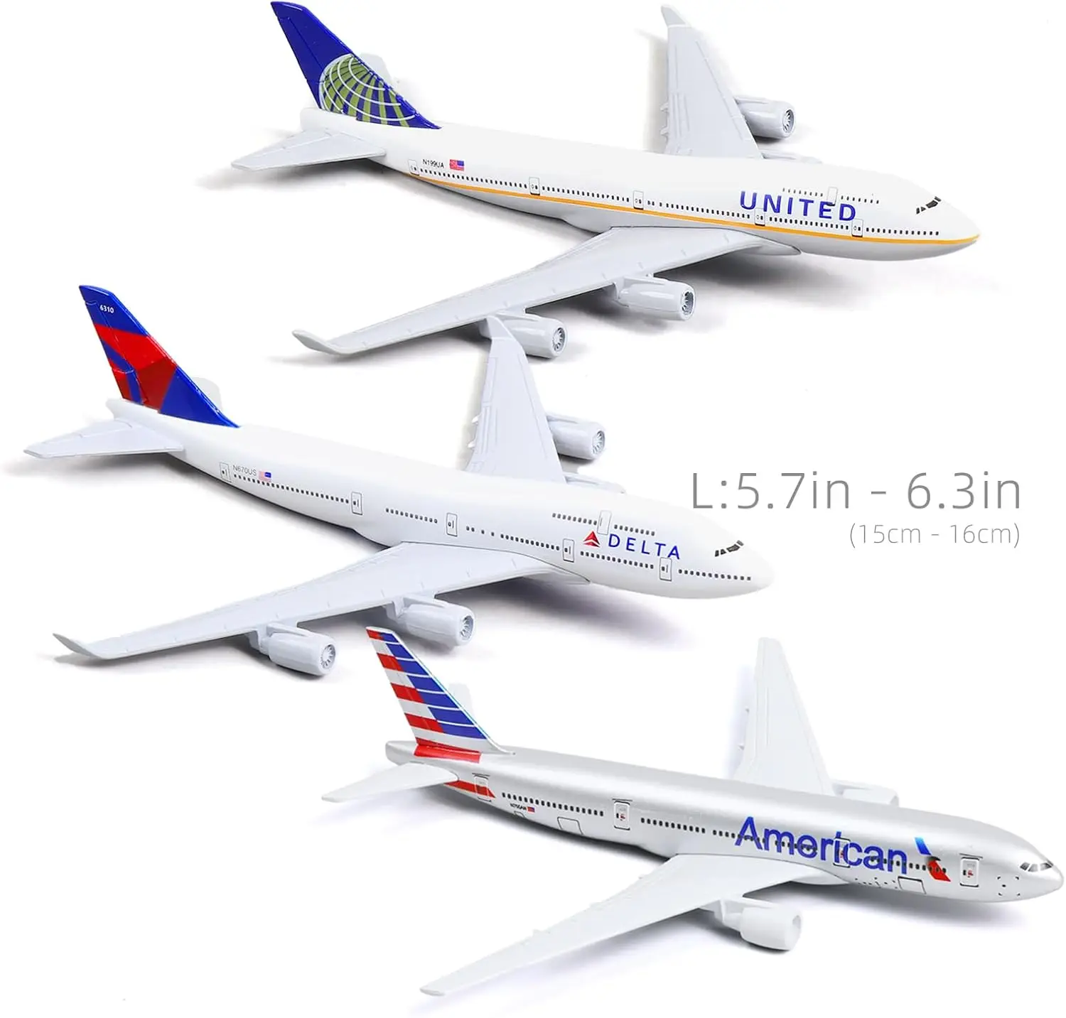 1/400 16cm B747 B777 Collectible Airplane Model Diecast Alloy Airplane Model with Stand for Adult Aviation Gift or Display Decor