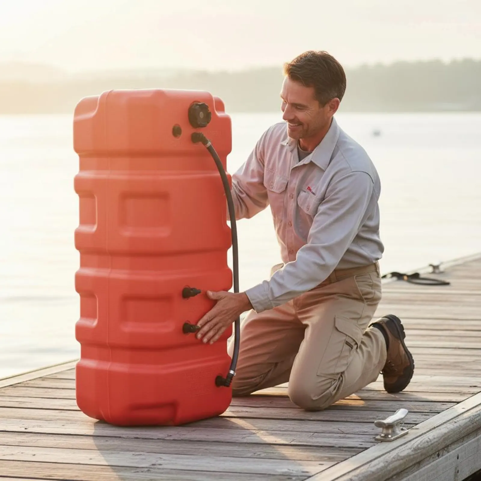 

Пластиковый огнестойкий топливный бак для лодок большой емкости, внешний, интегрированный
