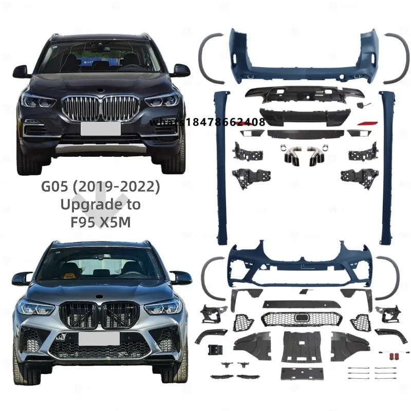 

Wholesale Car Bumpers for X5 G05 2019-2022 Change to 2022 F95 X5M Body Kit X5M Front Rear Car Bumper