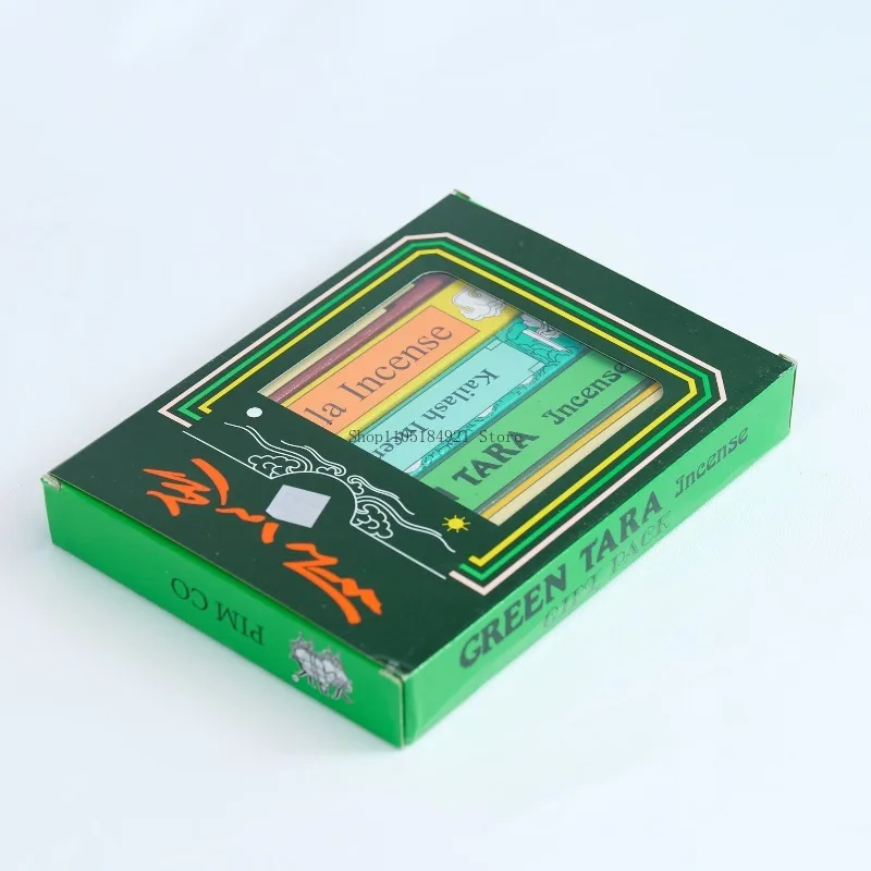 Nepal Green Tara Incense Sticks Five Boxesset Handmade Natural Plant Materials Home Office Meditation Aromatherapy Joss Sticks