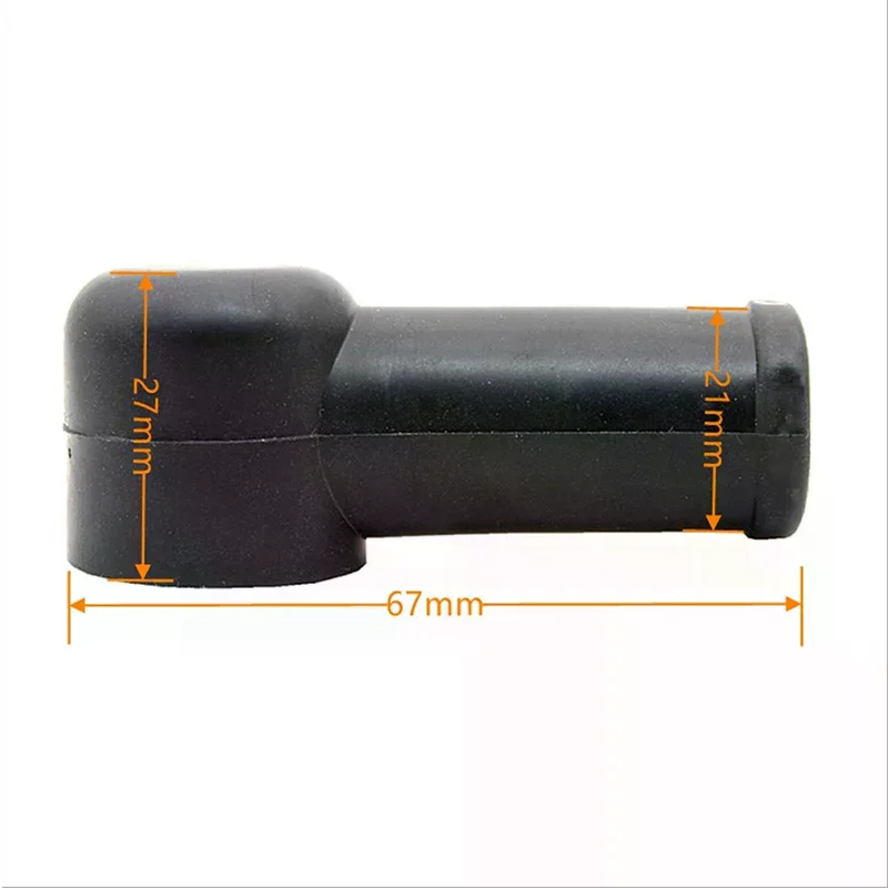 2PCS Rubber Car Motorcycles Battery Negative Positive Terminal Cover Cap Boot
