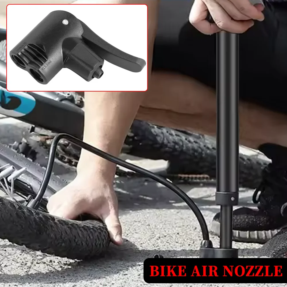 

Bike Air Pump Adapter Presta Schrader Valve Converter Inflator Nozzle Bicycle Tire Valve Adapter Bicycle Pump Accessories