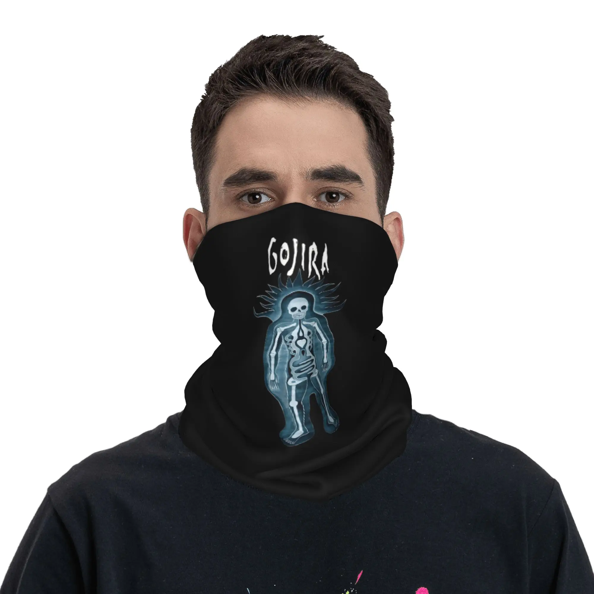 Rock Metal Band Gojira Bandana Neck Gaiter Printed Mask Scarf Multi-use Balaclava Cycling Unisex Adult All Season