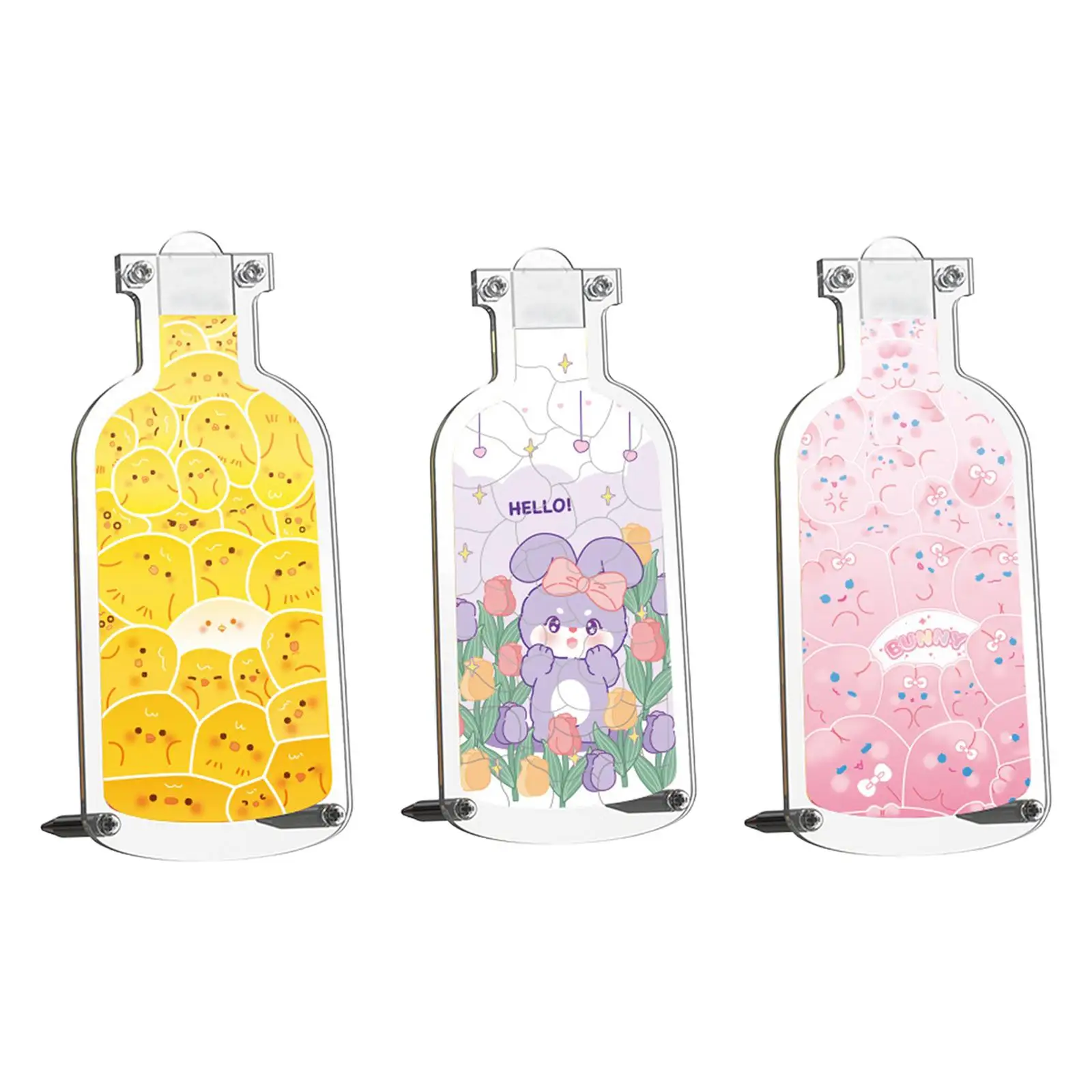 

Acrylic Puzzles Home Decoration Animal Jigsaw Puzzle Sensory Learning Acrylic Bottle Puzzle for Adults Kids Girls Children Boys