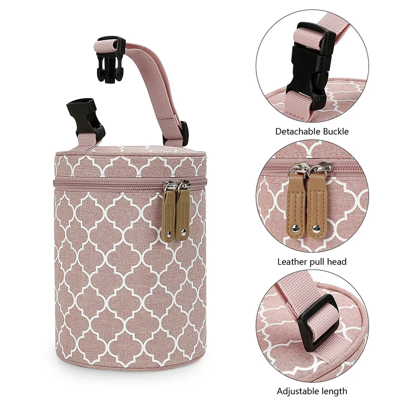 Portable Hanging Baby Bottle Warmer Bag Holder Travel Carrier Breastmilk Storage Tote Newborn Infant Feeding Cooler Thermal Bag