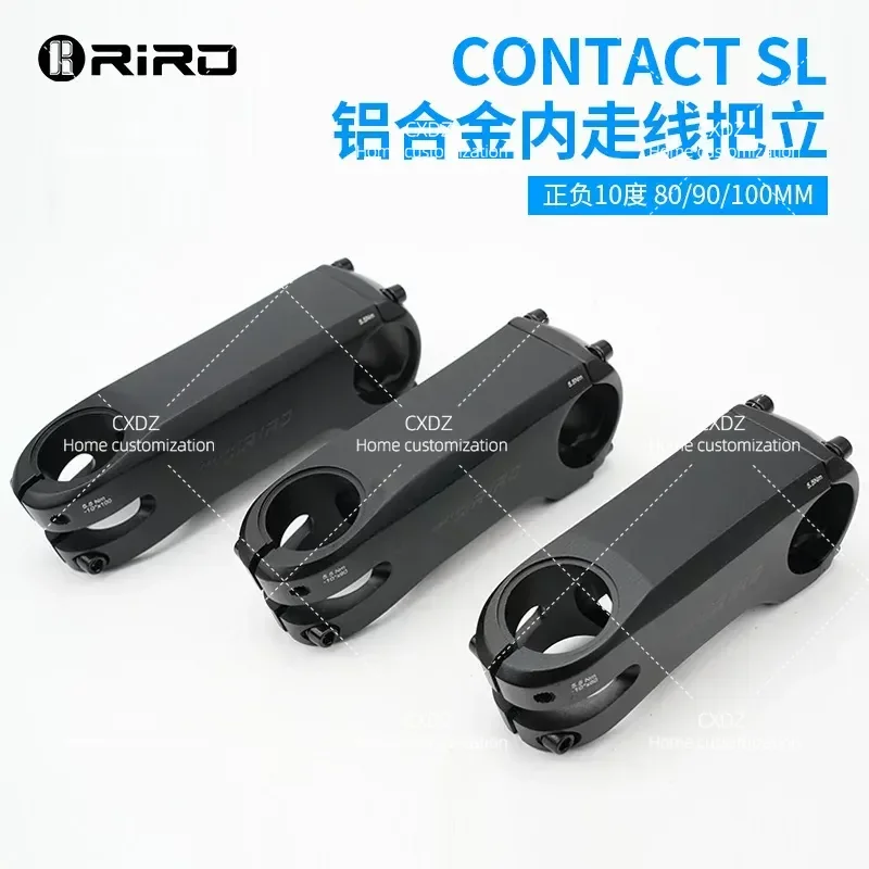 Mountain Road Bike Handlebar Stem Full Internal Cable Routing Ultra Light Aluminum Alloy 10 Degree Rise 31.8mm
