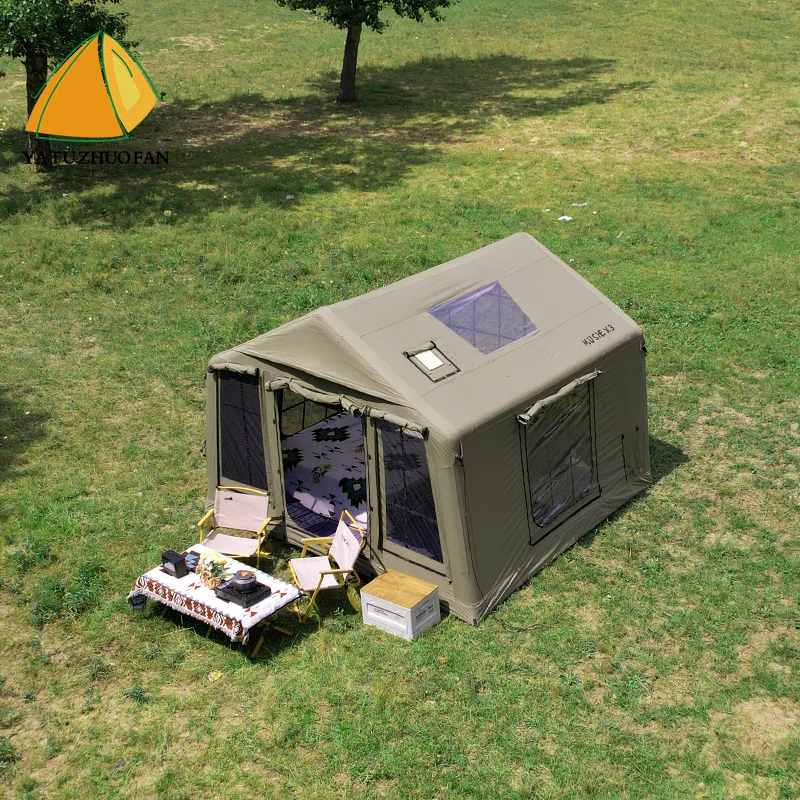 

Водонепроницаемая палатка для кемпинга на открытом воздухе, надувная палатка оптом, портативный дом-укрытие для кемпинга, простая установка