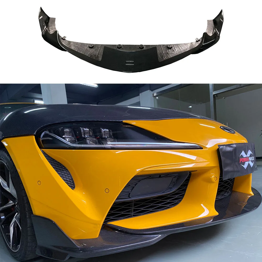 Carbon Fiber Toms Style Front Bumper Lip For Toyota Supra A90 A91 Mk5 Front Splitter