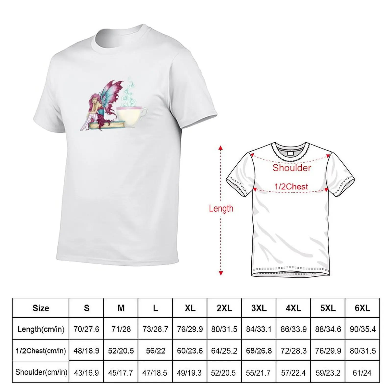 Sunday Morning Fairy T-Shirt Basic Breathable Solid Color T-Shirt