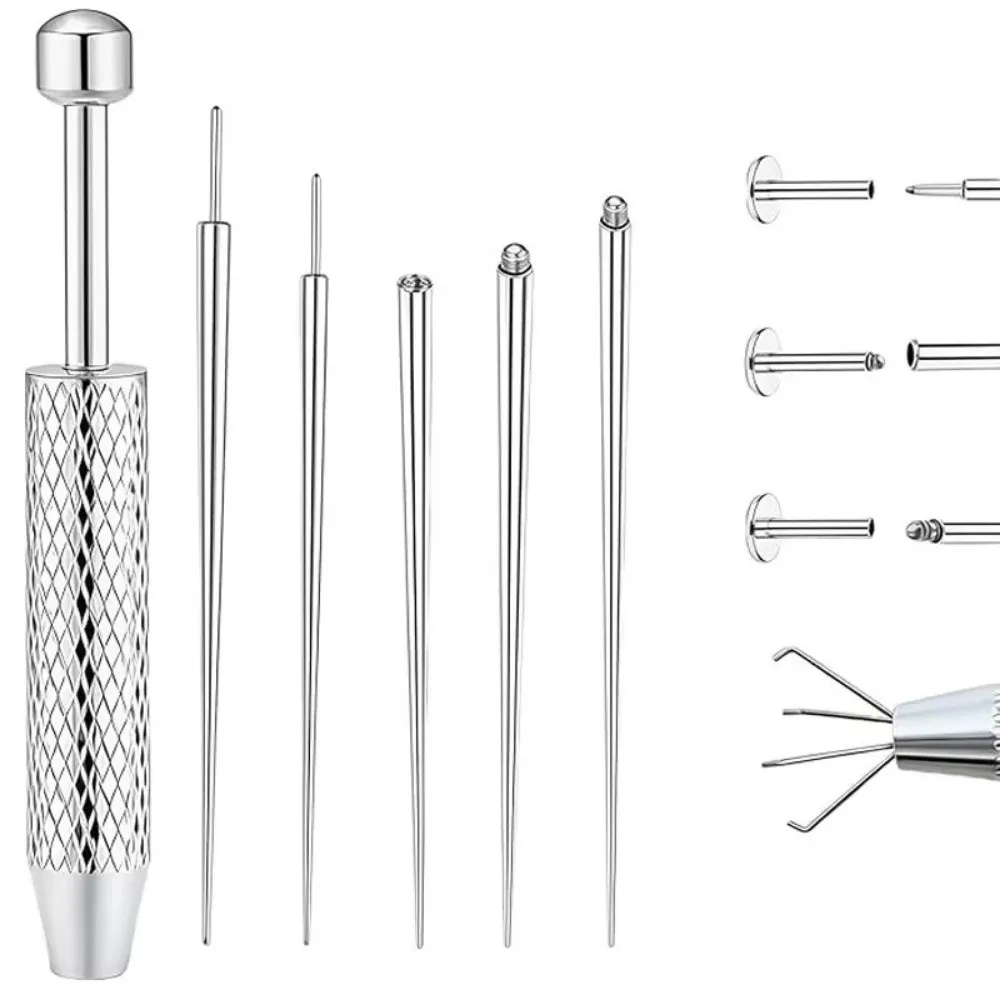 Stainless Steel Piercing Taper Tool Earring Applicator Professional Earring Applicator Piercing Kit Earring Tool