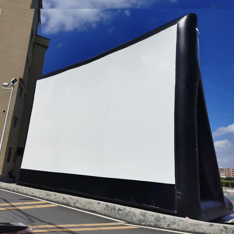 مسرح أفلام قابل للطي، جهاز عرض تلفزيوني للسينما الفورية بطول 20 قدمًا، شاشة أفلام قابلة للنفخ كبيرة الحجم قابلة للنفخ بالهواء