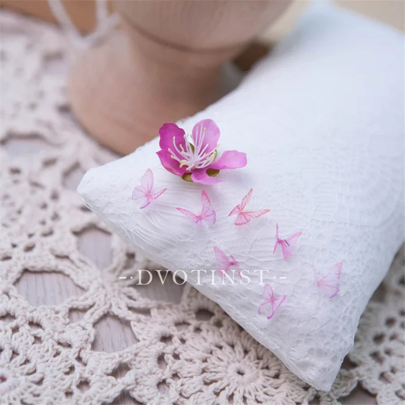Newborn Baby Girls Photography Props Butterfly Feather Outfit Headband Pillow Fotografia Studio Shooting Photoshoot Clothing